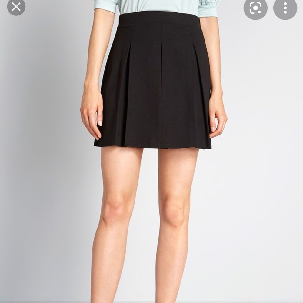 ModCloth A For Effortless black cotton mini skirt